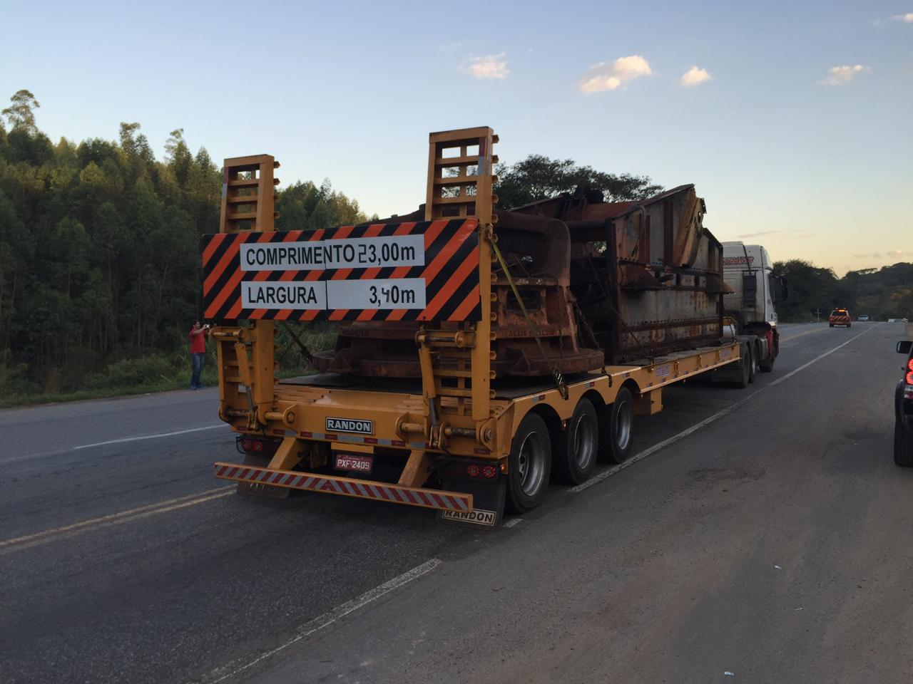 Transporte de equipamentos no EADI de Juiz de Fora-MG com destino ao Estado do MA